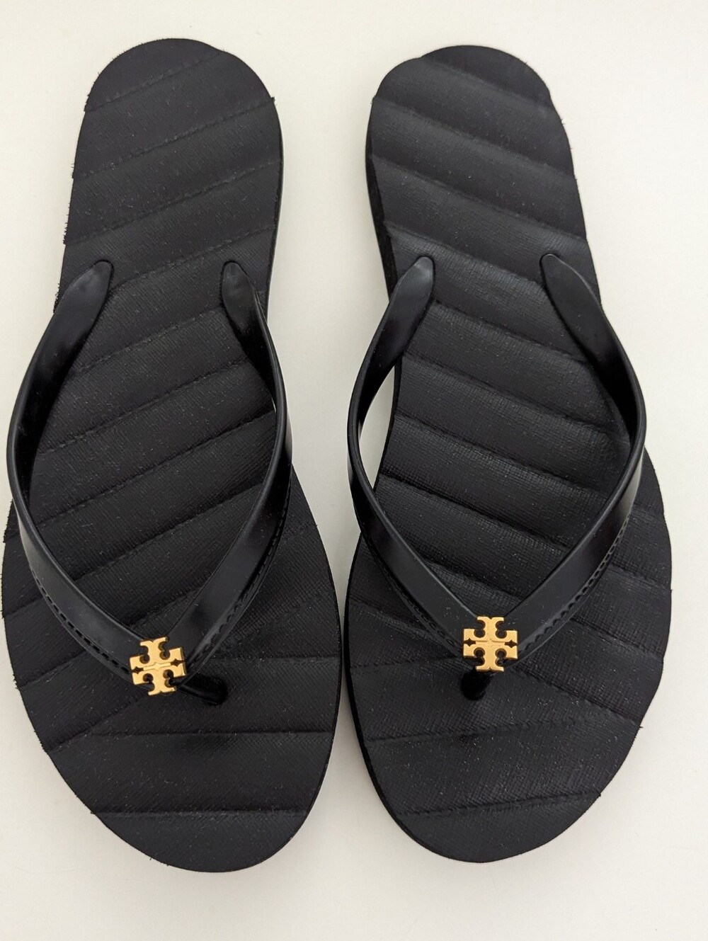 NWOT! Tory Burch Kira Flip Flop Sandal In Black Size 8